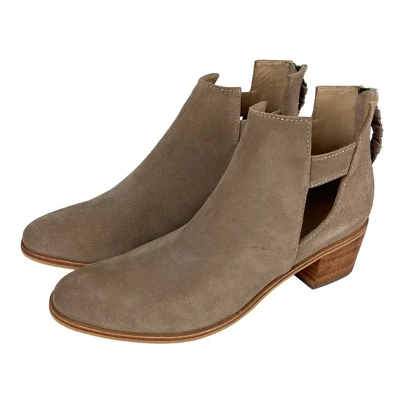 FINAL SALE Able Gamboa Cut-Out Bootie Ash Grey Suede | Size 9.5 - Picture 4 of 10